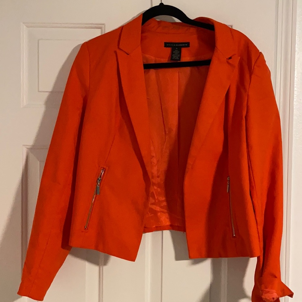Women’s stylish orange blazer